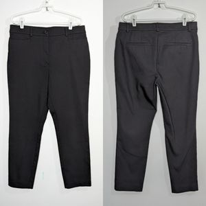 LOFT The Sutton Skinny black work slack pant 12 Curvy